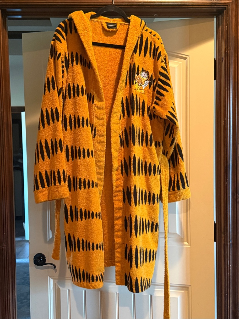 DUMBGOOD Men’s Hooded Garfield Terry Robe